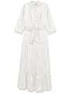 Baruni Salvia Maxi Dress In White