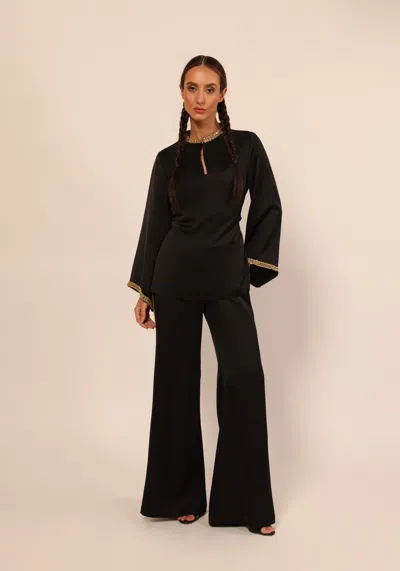 Baruni Samar Set In Black