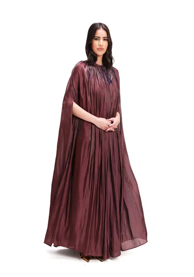 Baruni Samarah Cape Set In Purple