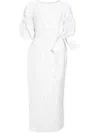 Baruni Sedum Midi Dress In White