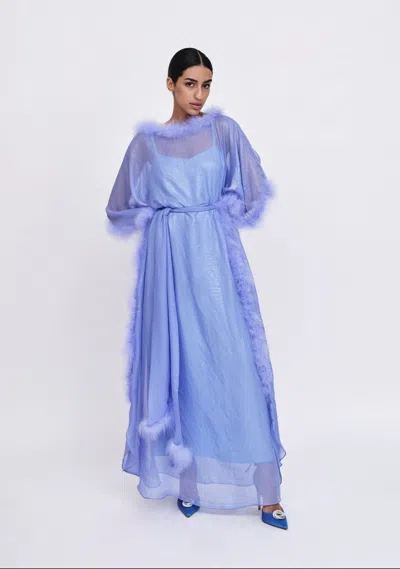Baruni Swan Kaftan In Blue