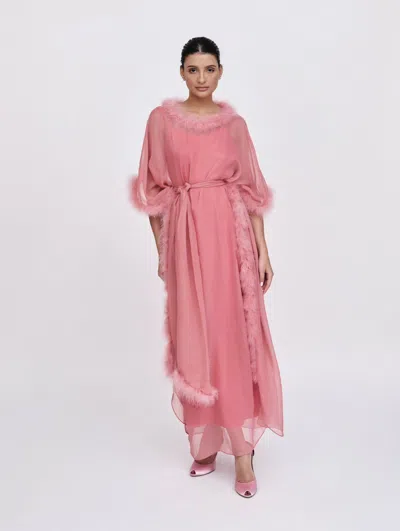 Baruni Swan Kaftan In Pink