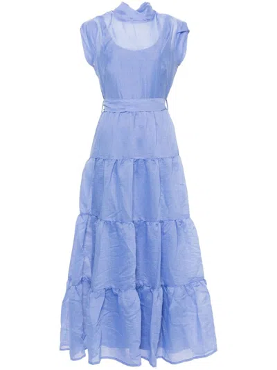 Baruni Tsai Dress In Blue