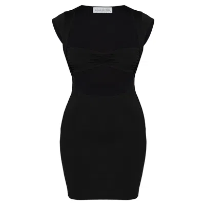 Basak Couture Women's  Black Mini Dress