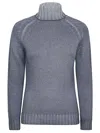 Baserange Grey Turtleneck Pullover
