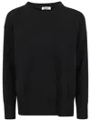 Baserange Black Crewneck Pullover