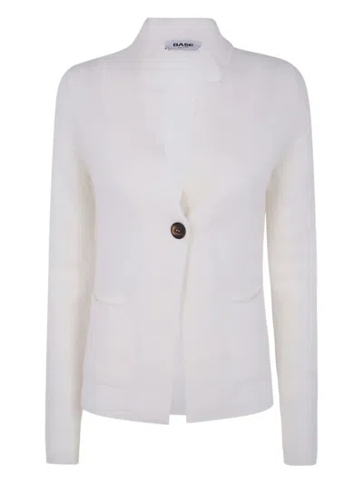 BASE ALPACA BLEND KNIT JACKET,B2002.034 001 WHITE