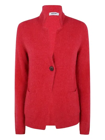 BASE ALPACA BLEND KNIT JACKET,B2002.034 376 RED