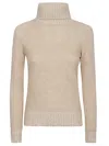 Baserange Beige Turtleneck Pullover
