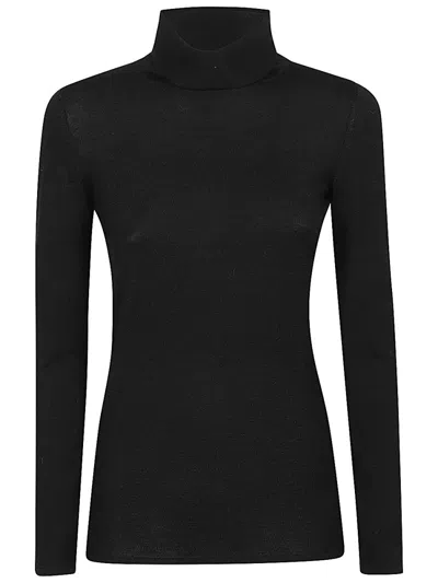 Base Black Highneck Pullover