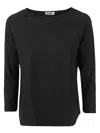 Baserange Black Solid Sweater In Black