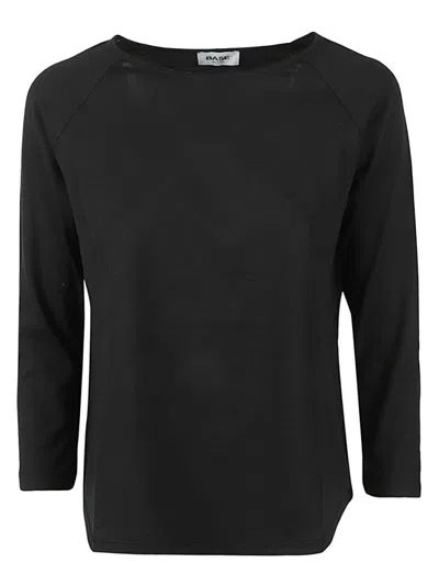 BASERANGE BLACK SOLID SWEATER