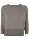 Baserange Boat Neck Sweater In Multi