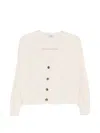 Base Button Cardigan In Neutral