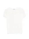 Base Button T-shirt In White