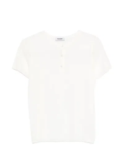 Base Button T-shirt In White