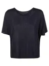 Baserange Base Cotton Blend Top In Blue