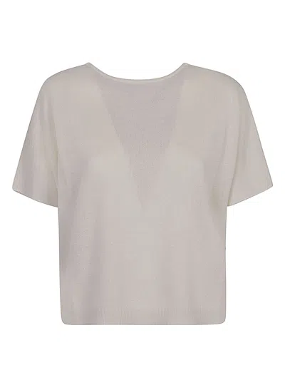 Base Cotton Blend Top In White