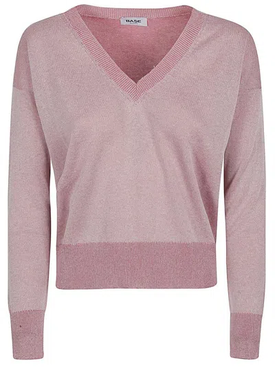 BASERANGE BASE COTTON BLEND V-NECK SWEATER