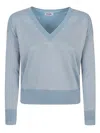 Baserange Base Cotton Blend V-neck Sweater