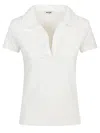 Baserange Cotton Polo Shirt In White