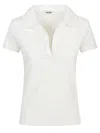 Baserange Cotton Polo Shirt In White