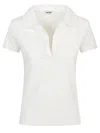 Baserange Cotton Polo Shirt In White