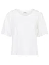 Baserange White Linen Jersey T-shirt