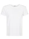 Baserange White Linen Jersey T-shirt
