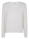 Base Extrafine Merino Wool Boatneck In White