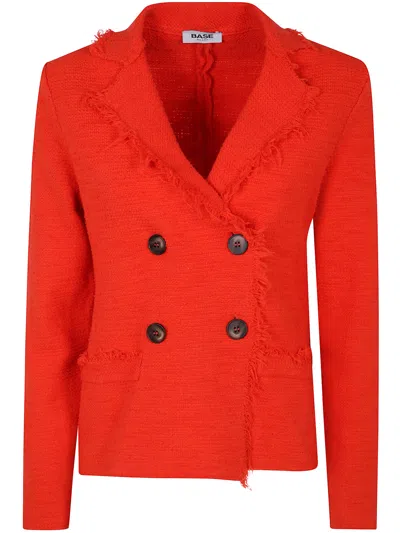 Base Double Breast Classic Jacket In Fire