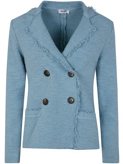 Base Double Breast Classic Jacket In Water