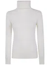 Base Extrafine Merino Wool Turtleneck In White