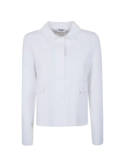 Base Cropped Squaerd Jacket In White