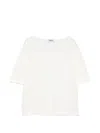 Base Knitted T-shirt In White