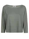 Baserange Base Linen Boat Neck Sweater