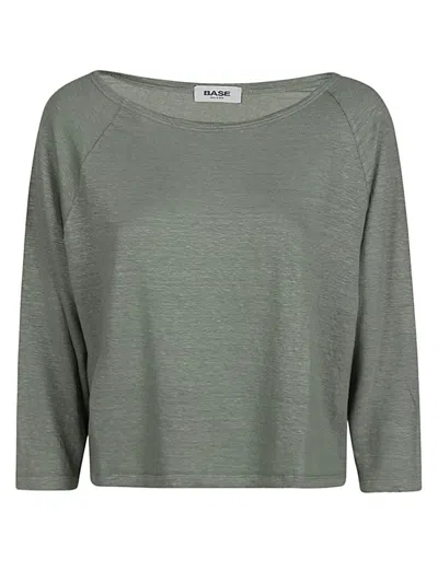 BASERANGE LINEN BOAT-NECK SWEATER