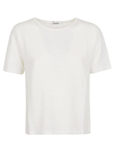 Base Linen Jersey T-shirt In Beige