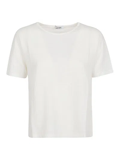 Base Linen Jersey T-shirt In Beige