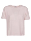 Baserange Base Linen Jersey T-shirt In Pink
