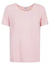 Base Patch-pocket T-shirt In Pink