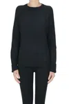 Base Milano Alpaca-blend Pullover In Black