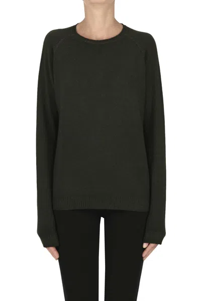 Base Milano Boxy Pullover In Green