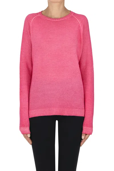 Base Milano Boxy Pullover In Pink