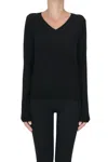Base Milano Cashmere Pullover In Black