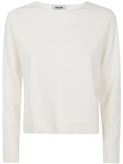 Base Milano Classic Round Neck In Neutral