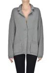 Base Milano Cotton And Linen Cardigan In Pastel Green
