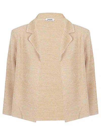 Base Milano Cotton Nylon Blend Jacket In Neutral