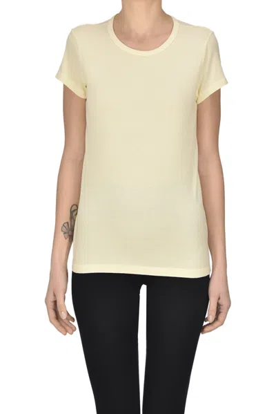 Base Milano Cotton T-shirt In Neutral