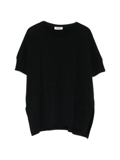 Base Milano Crewneck Sweater In Black